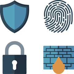 Minimal Cybersecurity Icon Set