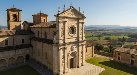 Fototapeta premium Ancient stone church exterior