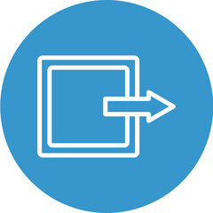 Keep Out Vector Line White Circles Multi Colors