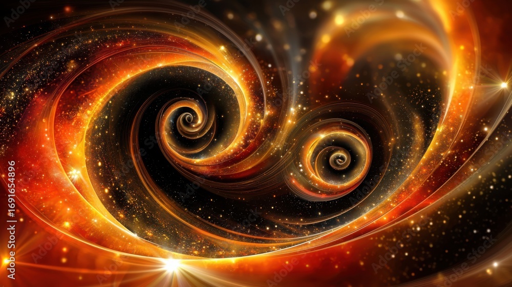 Aufkleber intricate spiral design symbolizing complexity and beauty in quantum state calculations and advanced