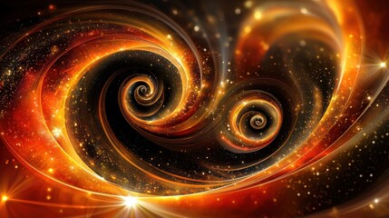 Intricate spiral design symbolizing complexity and beauty in quantum state calculations and advanced scientific concepts