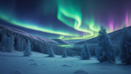 A lights glowing in vibrant shades