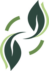 Natural Organic Logo Design Element