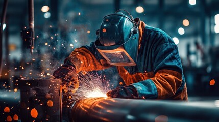 Industrial welding process