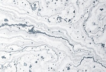 Fototapeta premium Intricate swirls of grey and white granite marble, polished to a high sheen, wall, architecture