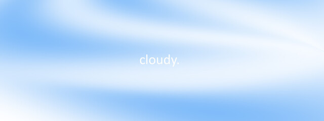 Blue sky background. Sky cloud. Cyan. Sunny day with sunlight morning in winter. Nature landscape daylight summer, spring vector illustration. Light blue pastel colored wide horizontal vector banner