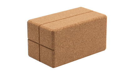 Natural cork yoga block enhancing poses for strength and flexibility