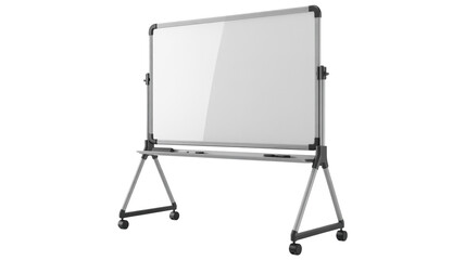Fototapeta premium Modern mobile whiteboard perfect for brainstorming and presentations