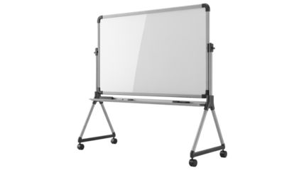 Modern mobile whiteboard perfect for brainstorming and presentations
