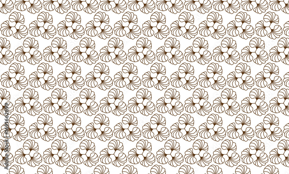 Poster abstract floral swirl pattern vector background with repeating spirals and organic shapes for elegan