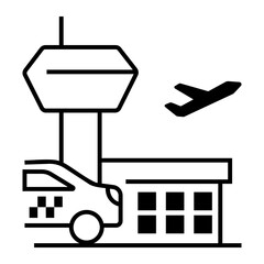 taxi Line Icon