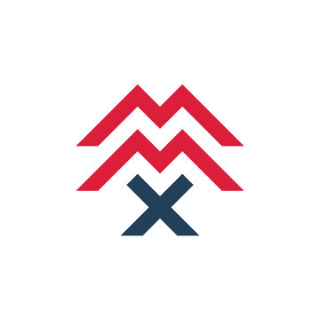 abstract logo design X M, MMX
