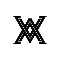 Modern and Minimalist  VA or AV Monogram 