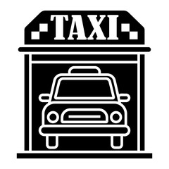 taxi Solid icon