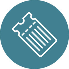 Parade Ticket Vector Line White Circles Multicolors