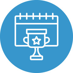 Blissful Achievements Vector Line White Circles Multicolors