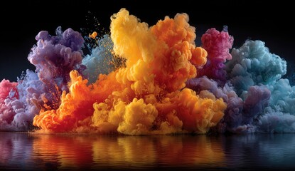 Colorful Smoke Explosion