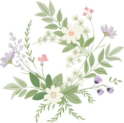 An elegant floral arrangement showcasing white and purple flowers, artfully arranged in a stylish vase.
