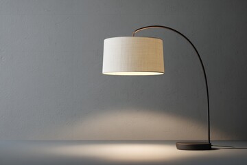 Modern table lamp against a neutral wall
