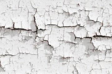 Obraz premium Cracked white paint surface