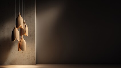 Interior design with pendant lights