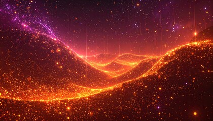 Cosmic fiery landscape