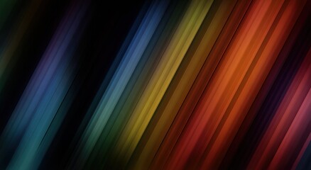 Diagonal rainbow stripes on dark background