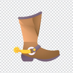 Rugged Hiking Boots Icon for Outdoor Gear