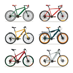 Obraz premium bicycle icons set