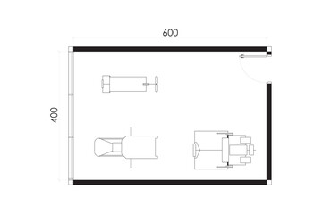 Home Gym Floor Plan Illustration. 5