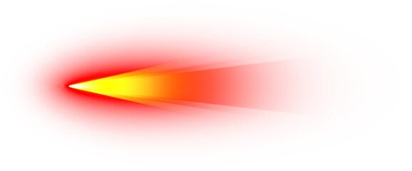 Vibrant red and yellow light beam light effect.