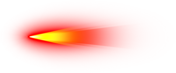 Vibrant red and yellow light beam light effect.