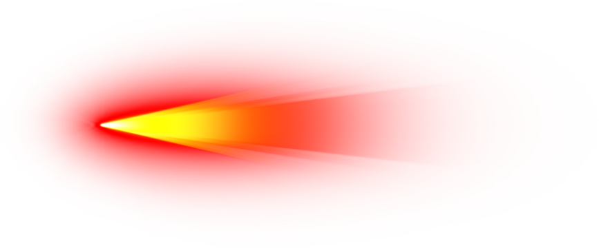 Vibrant red and yellow light beam light effect.