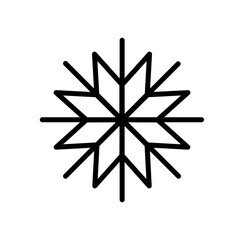 christmas snowflake icon