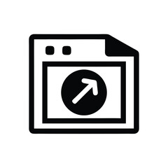 with Arrow Inside Circle on a White Background for Uploading Data