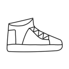Outline of school shoes 