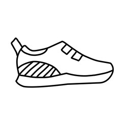 Outline of school shoes 