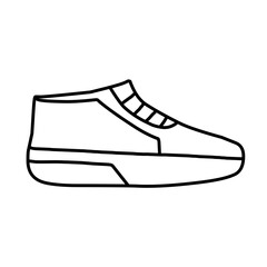 Outline of school shoes 