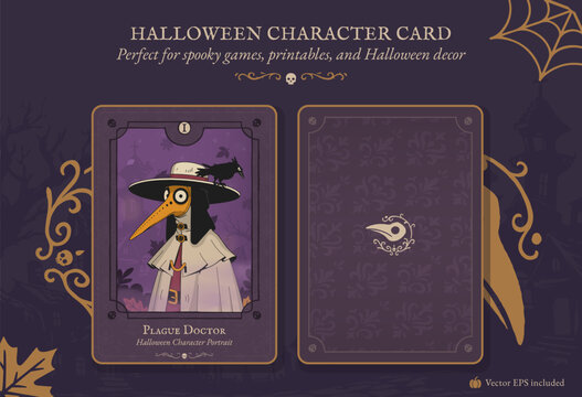 Plague Doctor &ndash; Halloween Character Collectible Card