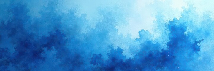 Abstract blue watercolor wash, softly blurred and diffused , blue wash, canvas