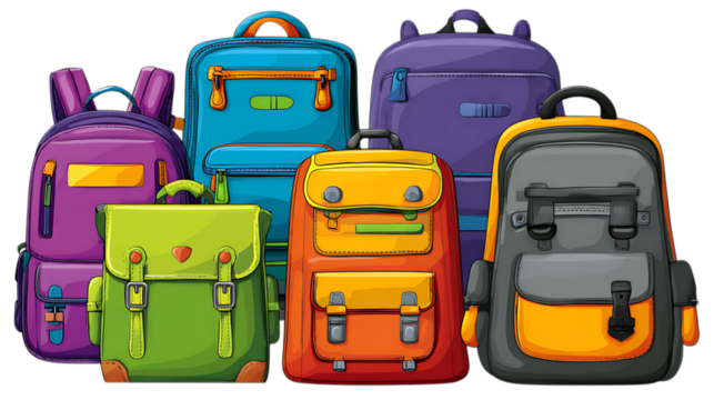 Suitcase and backpack bag