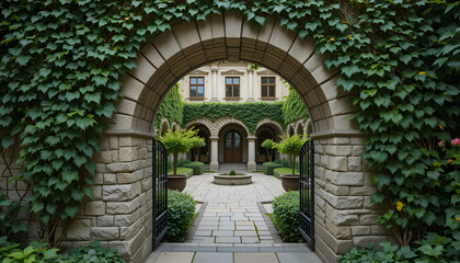 Fototapeta premium entrance to the castle