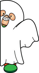 Side Peeker Kids in Halloween Costume