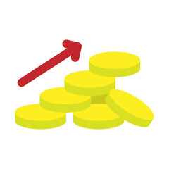 Building Wealth Vector Flat Icon Design