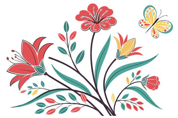 floral background with flowers