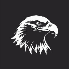 vector head of an eagle