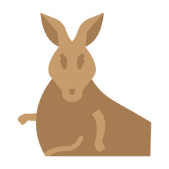 Kangroo Vector Flat Icon Design