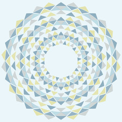 Triangle Geometric Circular Pattern Vector