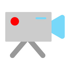 Video Camera Vector Flat Icon Design