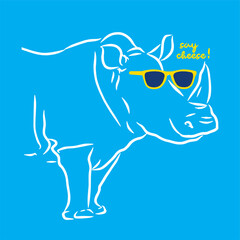 rinno hand drawn illustration vector outline graphic vector